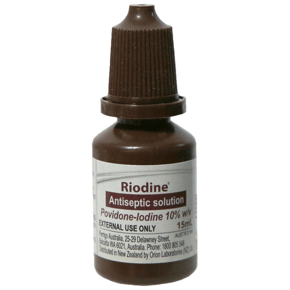 Aero Healthcare RIODINE 10% Povidone Iodine Solution Dropper Bottle 15ml