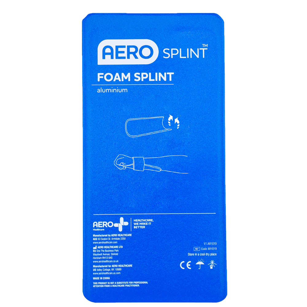 Aero Healthcare AEROSPLINT Wrist Aluminium Foam Splint 22 x 11cm