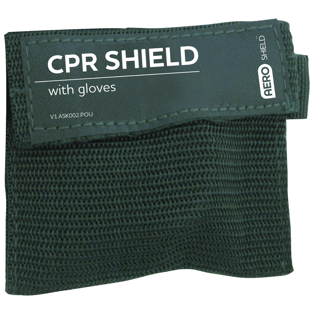 Aero Healthcare AEROSHIELD Key Ring CPR Face Shield + Gloves_0