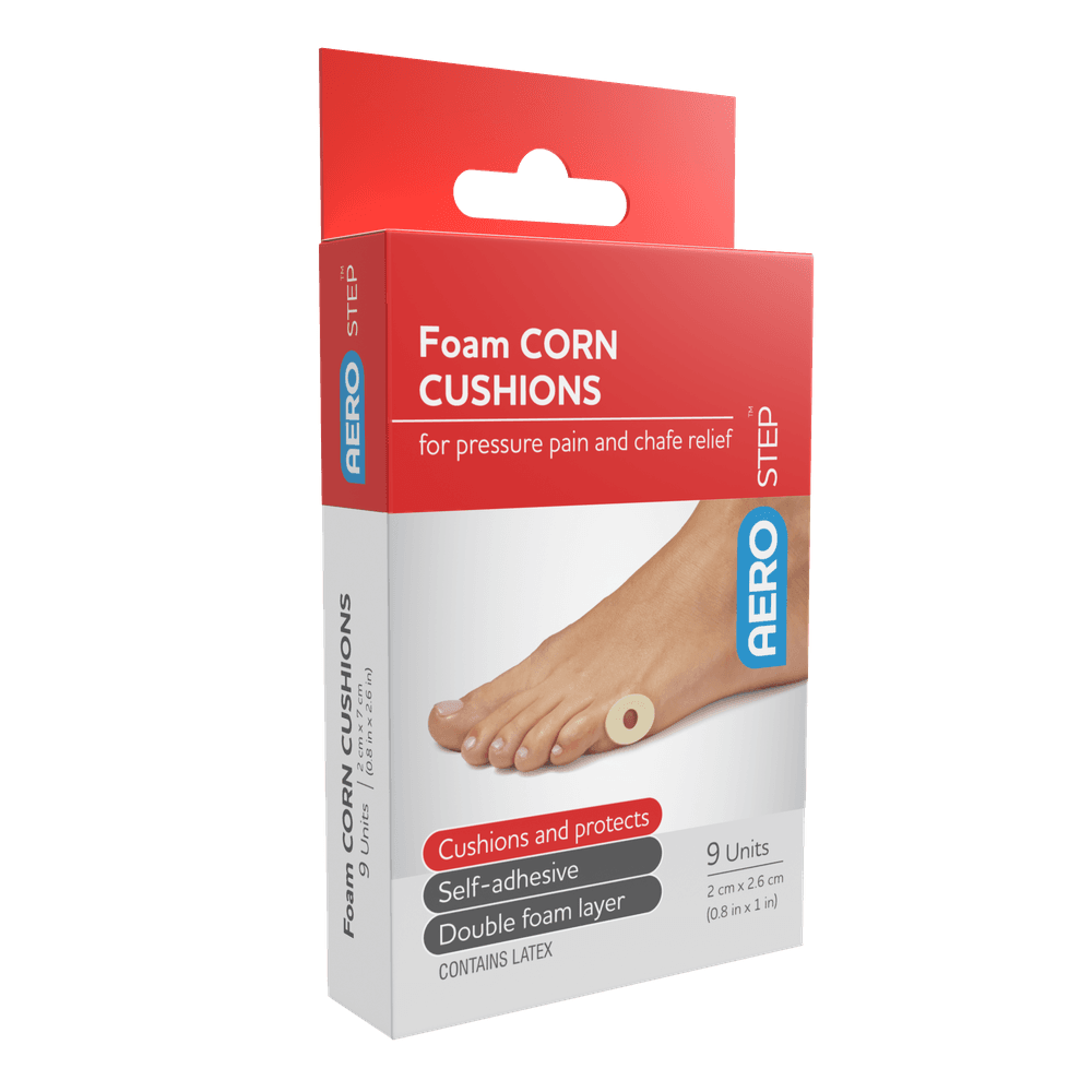 Aero Healthcare AEROSTEP Foam Corn Cushions 20 x 26mm Box/9