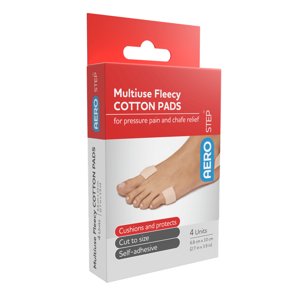 Aero Healthcare AEROSTEP Multiuse Fleecy Cotton Pad 68 x x100mm Box/4