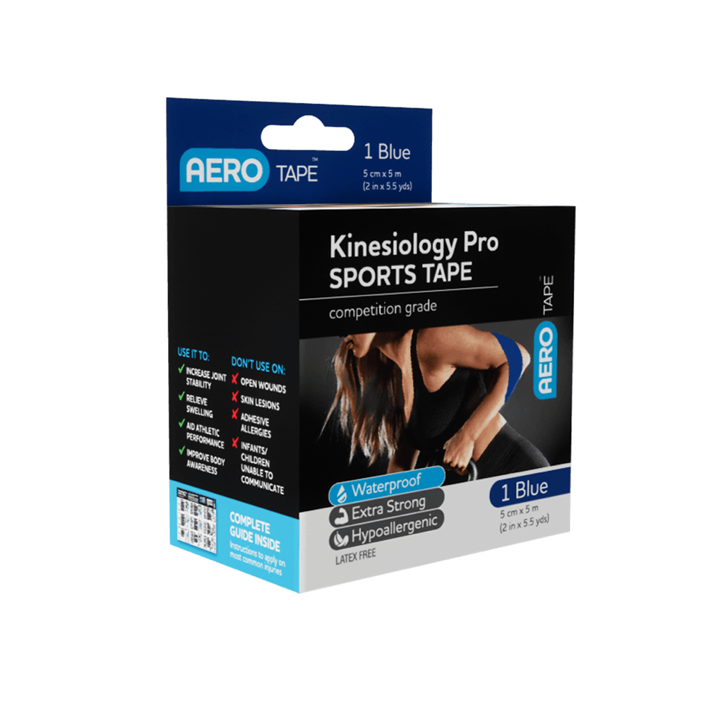 Aero Healthcare AEROTAPE Blue Kinesiology Pro Sports Tape 5cm x 5m