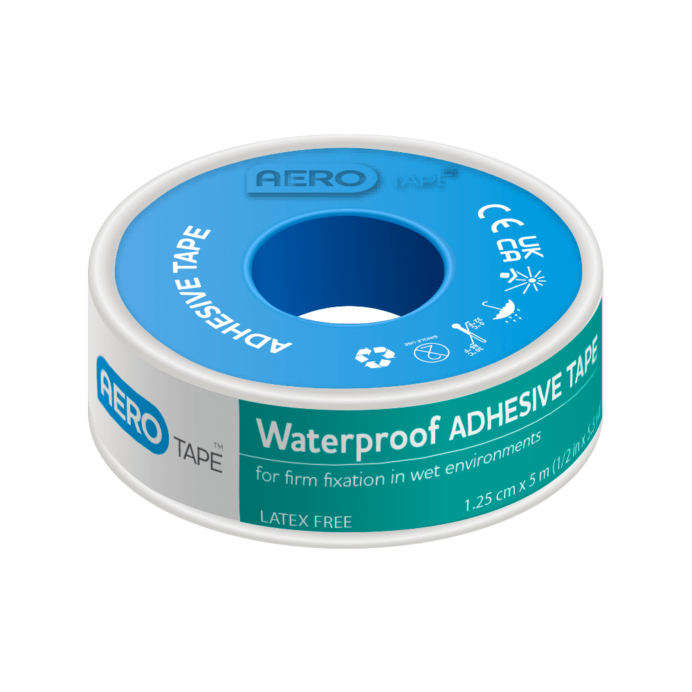 Aero Healthcare AEROTAPE Waterproof Adhesive Tape 1.25cm x 5M