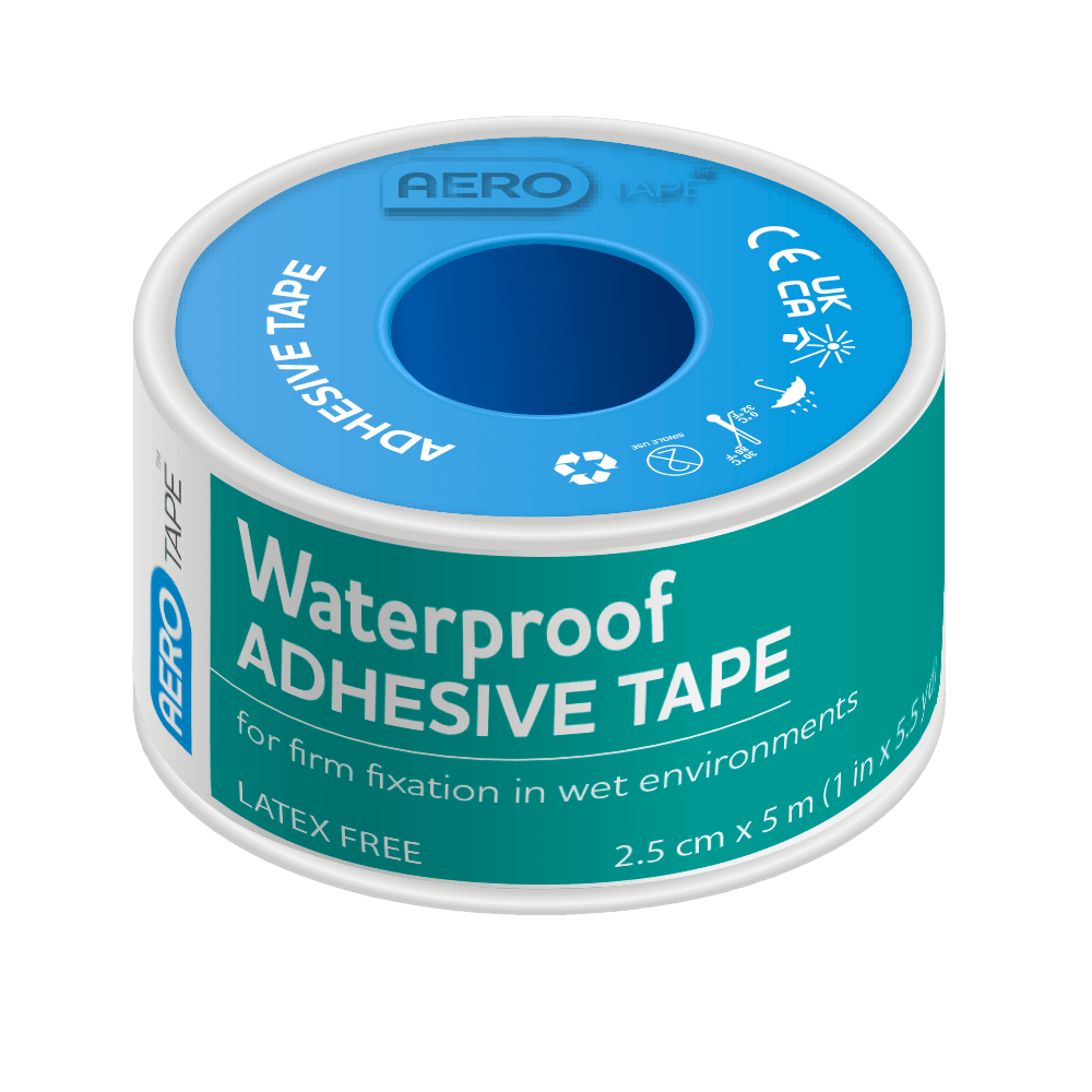 Aero Healthcare AEROTAPE Waterproof Adhesive Tape 2.5cm x 5M