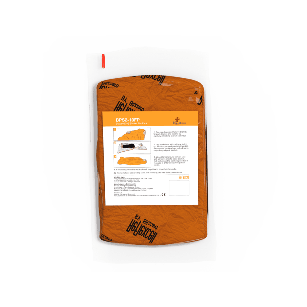 Aero Healthcare BLIZZARD Orange EMS Trauma Blanket 230 x 196cm