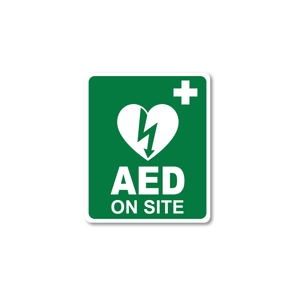 Aero Healthcare CARDIACT AED On Site Sticker 10 x 12cm