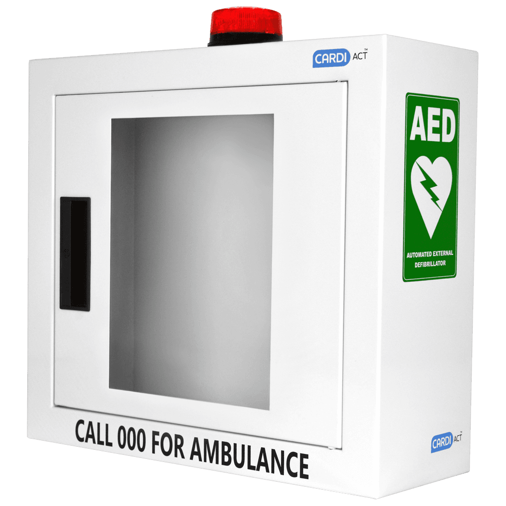 Aero Healthcare CARDIACT Alarmed AED Cabinet with Strobe Light 42 x 38 x 15.5cm