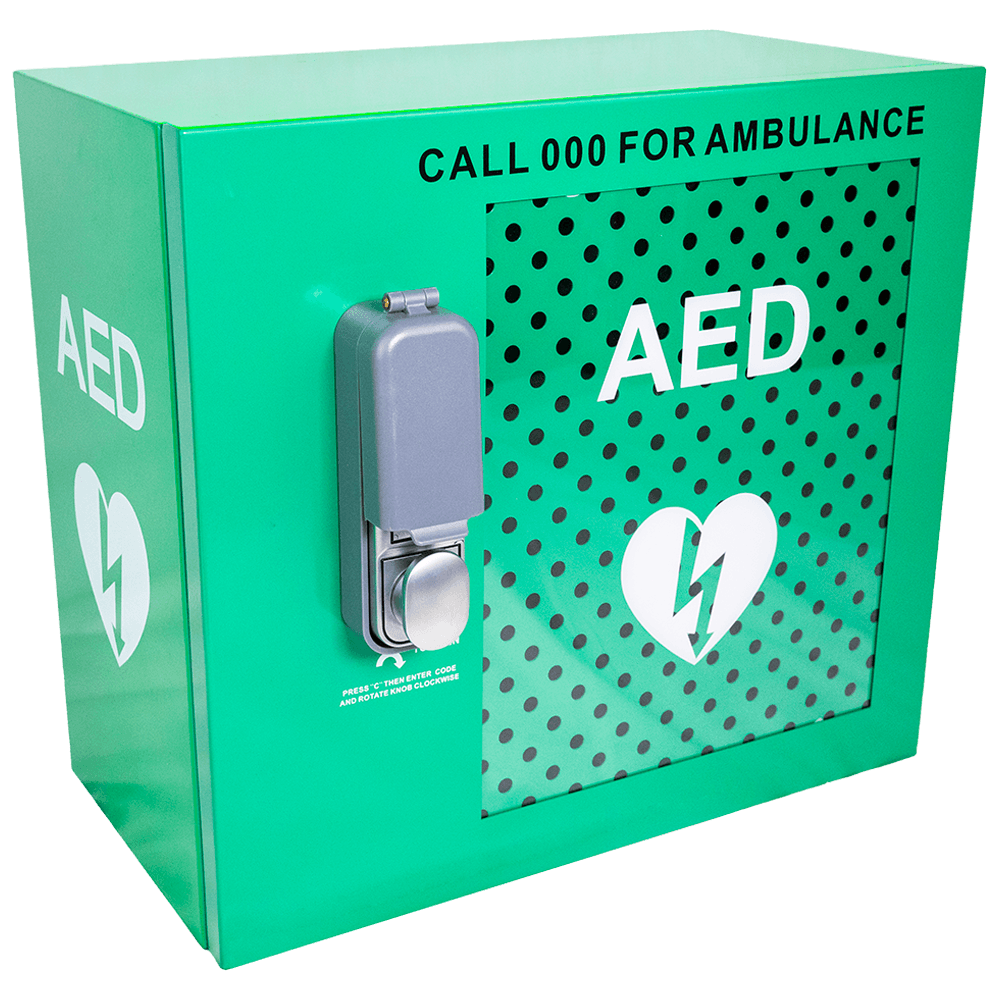 Aero Healthcare CARDIACT Alarmed Outdoor AED Cabinet with Lock 48 x 47 x 31cm