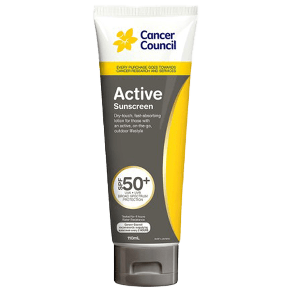 Aero Healthcare CANCER COUNCIL SPF50+ Active Sunscreen Tube 110mL_0