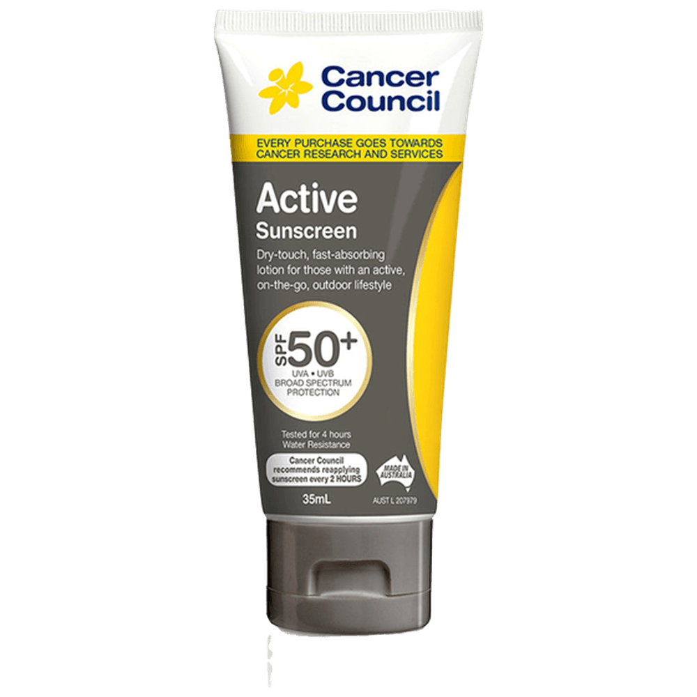 Aero Healthcare CANCER COUNCIL SPF50+ Active Sunscreen Tube 35mL_0