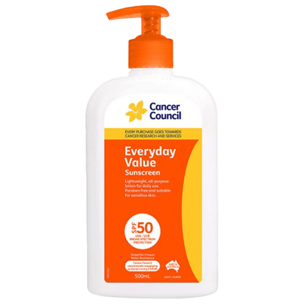 Aero Healthcare CANCER COUNCIL SPF50 Everyday Value Sunscreen Pump 500mL_0