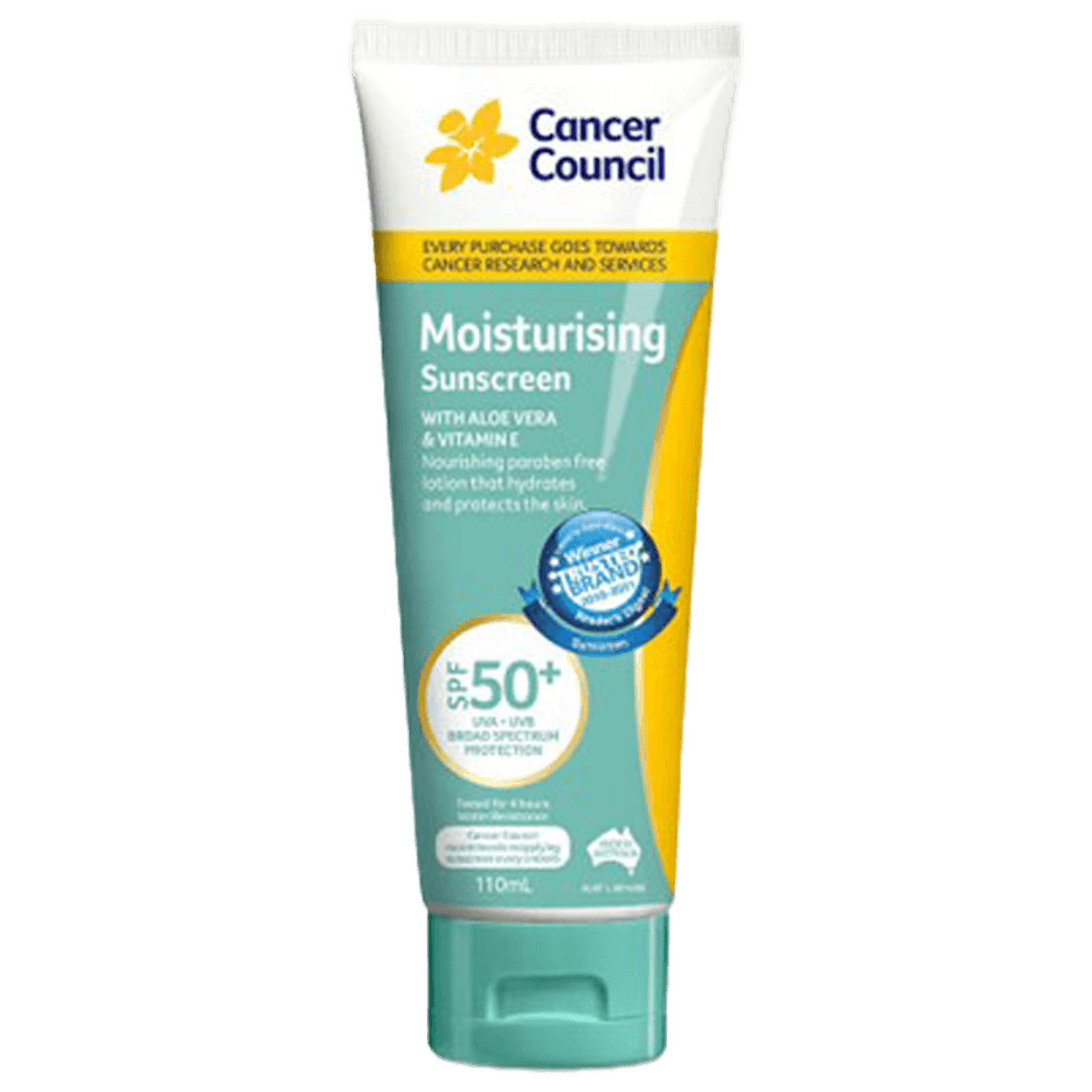 Aero Healthcare CANCER COUNCIL SPF50+ Moisturising Sunscreen Tube 110mL_0