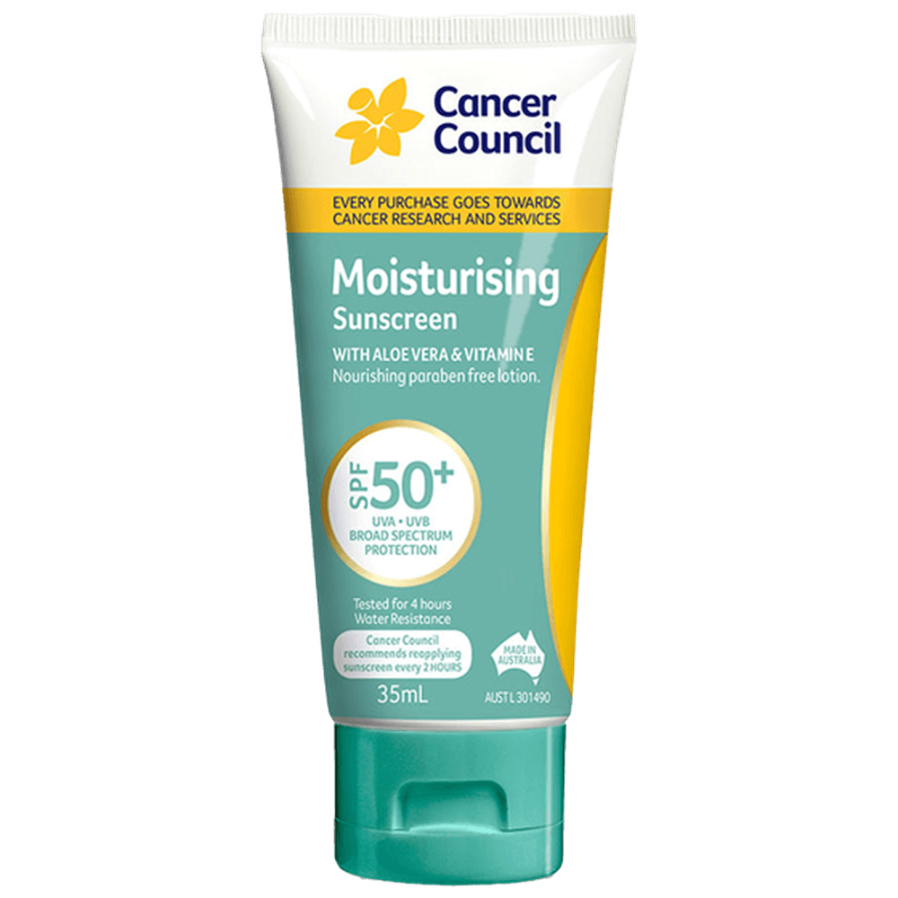 Aero Healthcare CANCER COUNCIL SPF50+ Moisturising Sunscreen Tube 35mL_0