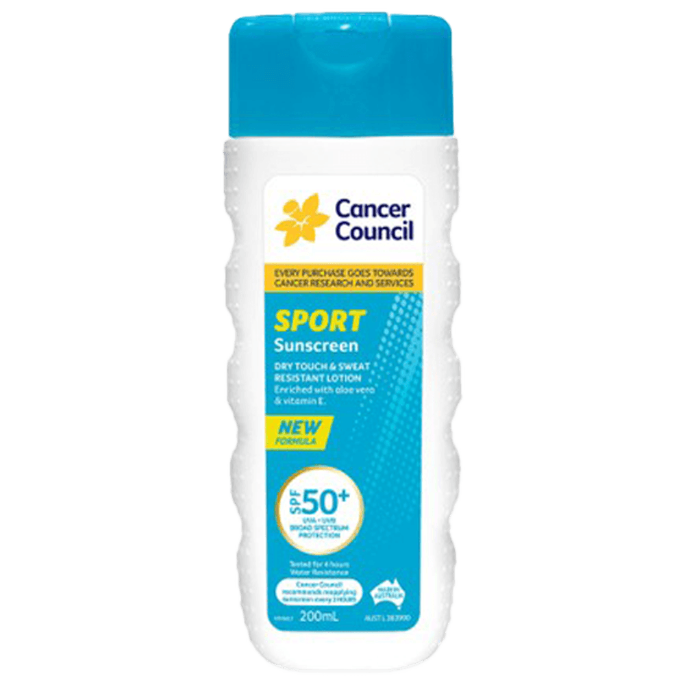 Aero Healthcare CANCER COUNCIL SPF50+ Sport Sunscreen Bottle 200mL_0