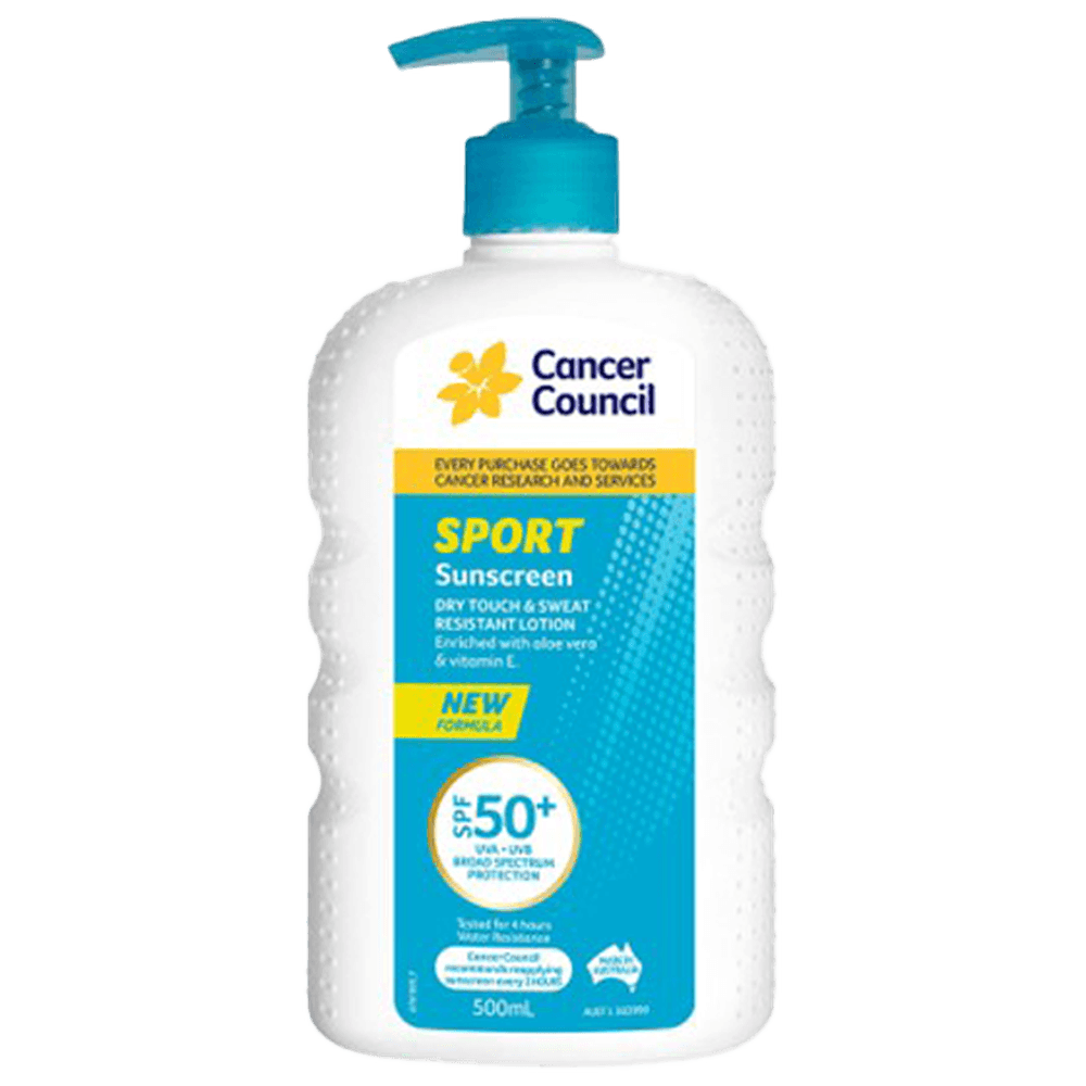 Aero Healthcare CANCER COUNCIL SPF50+ Sport Sunscreen Pump 500mL_0