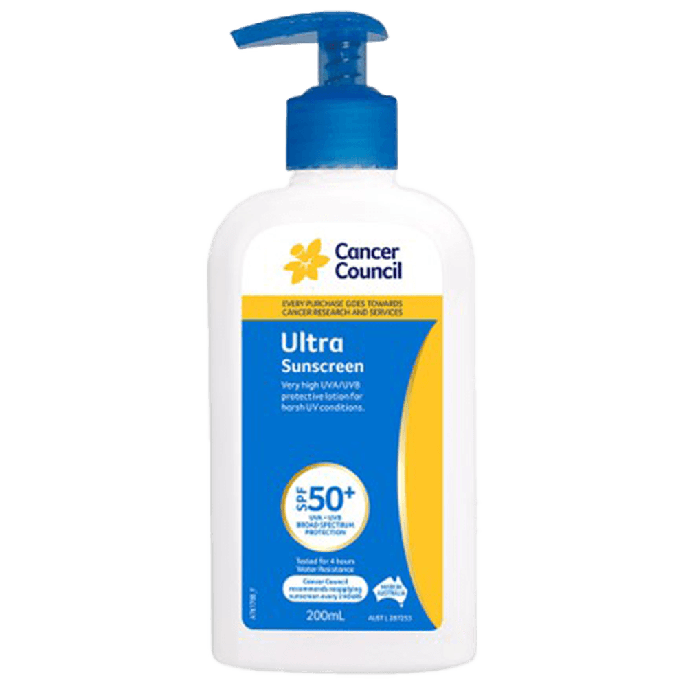 Aero Healthcare CANCER COUNCIL SPF50+ Ultra Sunscreen Pump 200mL_0