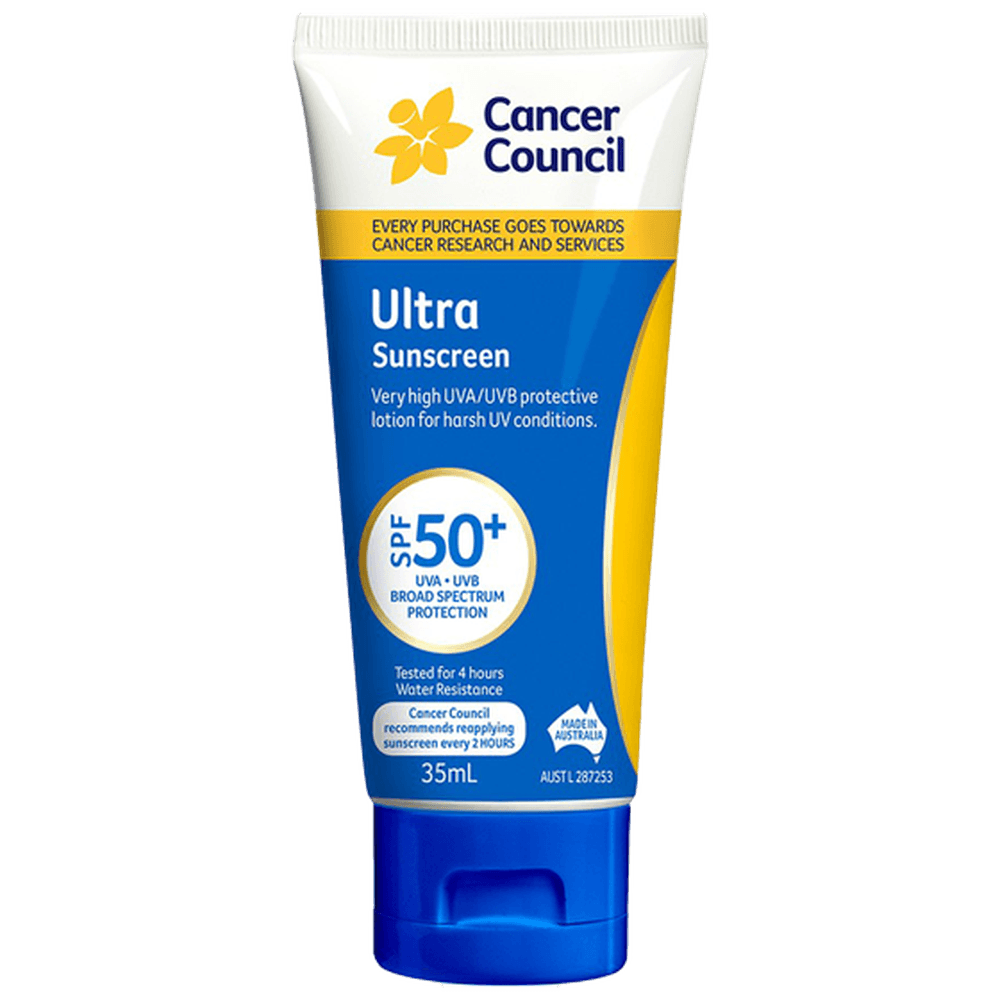 Aero Healthcare CANCER COUNCIL SPF50+ Ultra Sunscreen Tube 35mL