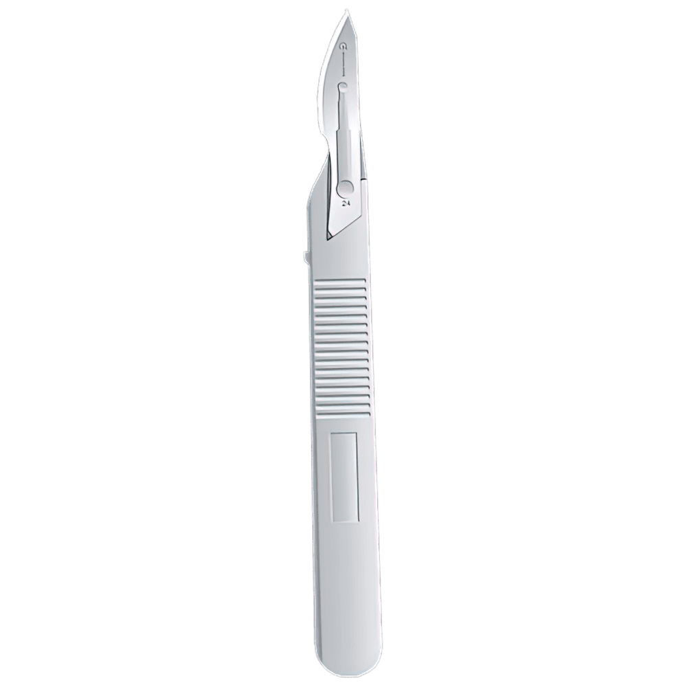 Aero Healthcare AEROINSTRUMENT Disposable No 24 Scalpel Blade &amp; Handle Sterile_0