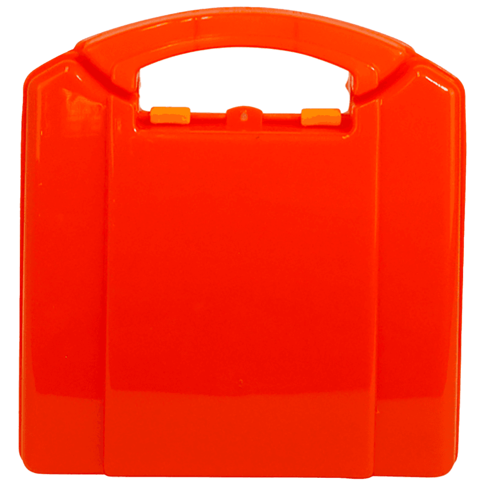 Aero Healthcare AEROCASE Small Orange Neat Plastic Case 19 x 17.5 x 7cm (for AFAK2P)_0