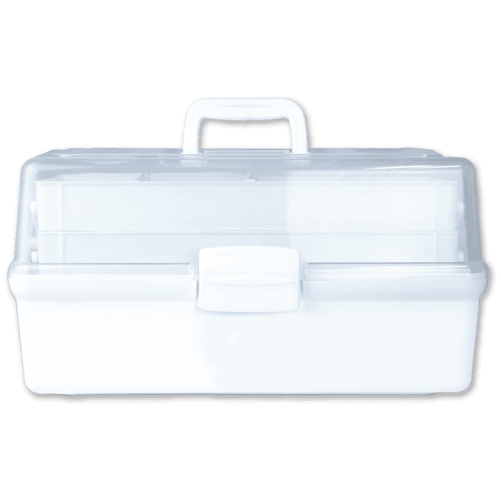 Aero Healthcare AEROCASE Medium White and Clear Tacklebox 42 x 21 x 22cm (for AFAK4T/AFAK5T)