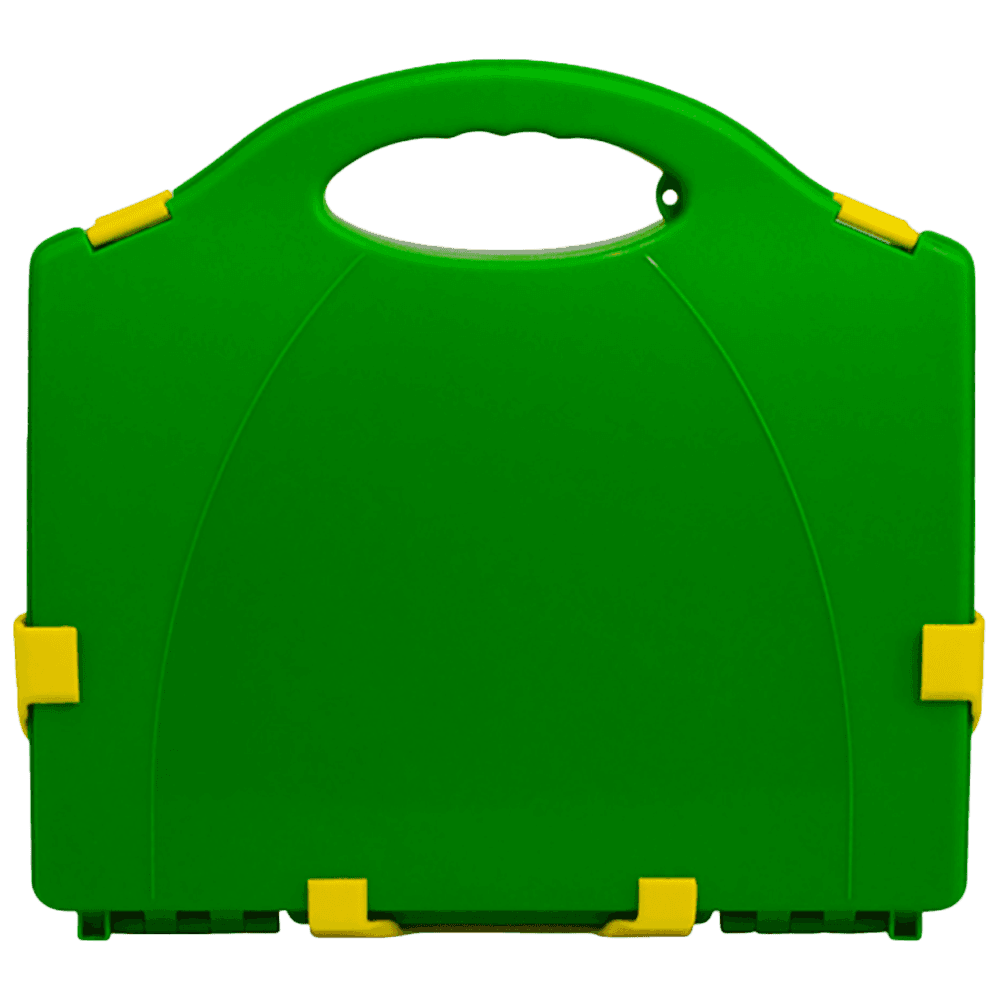Aero Healthcare AEROCASE Medium/Large Green and Yellow Neat Plastic Case 34 x 28 x 10cm (for AFAK5P)_0