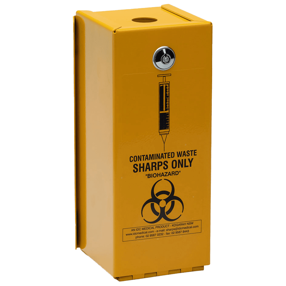 Aero Healthcare AEROHAZARD Steel Sharps Disposal Safe 1.4L (includes 2 x SD1400)