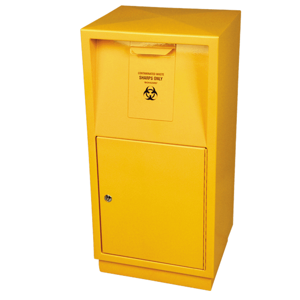 Aero Healthcare AEROHAZARD Steel Sharps Disposal Safe 23L (includes 2 x SD23000)_0