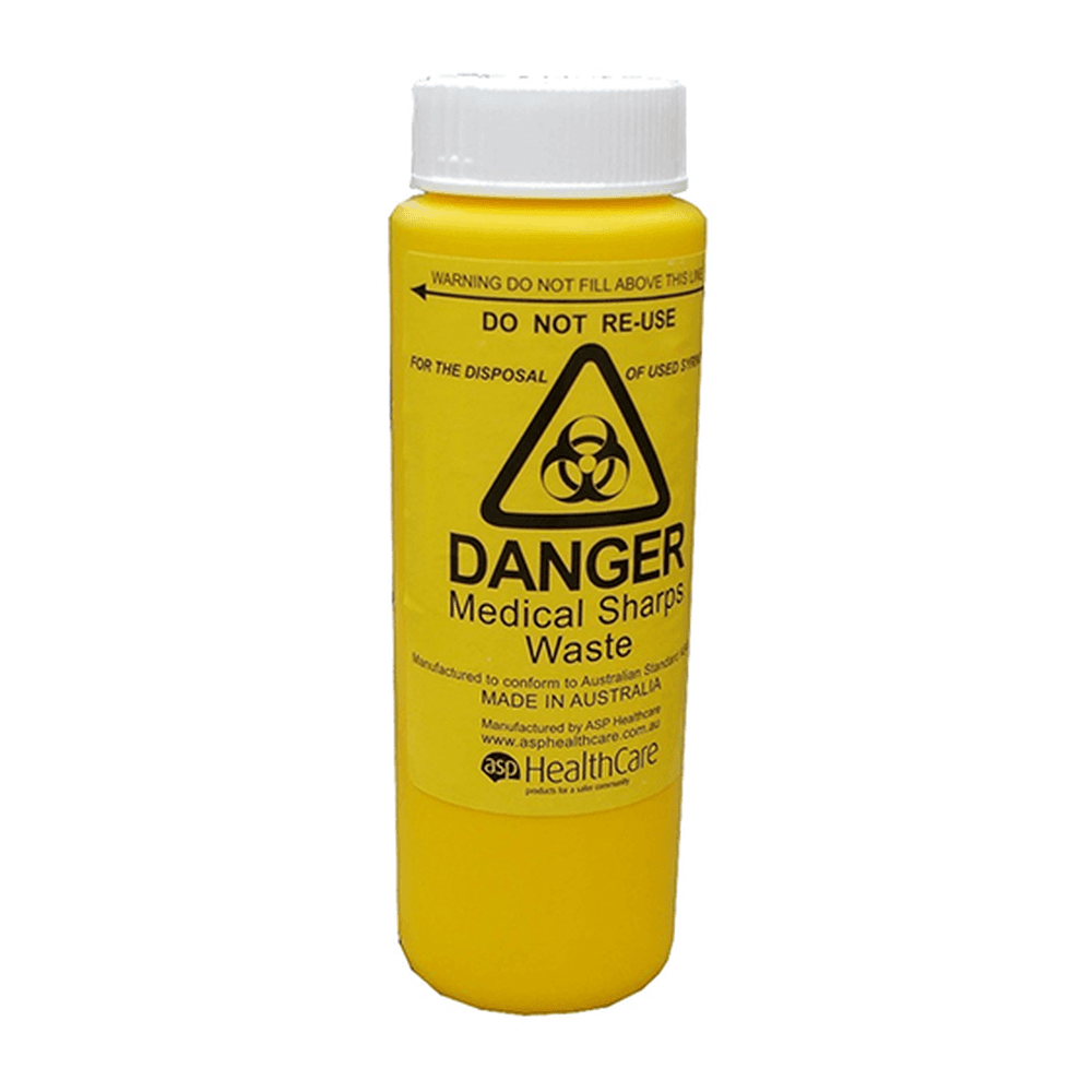 Aero Healthcare AEROHAZARD Sharps Disposal Container 250mL_0