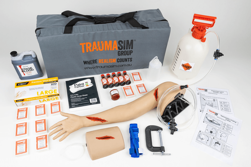 Aero Healthcare TRAUMASIM Bleed Control Trainer Kit - Arm