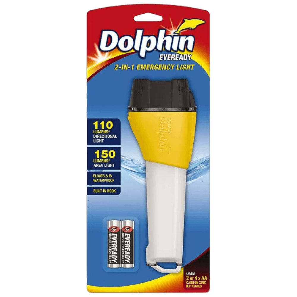 Aero Healthcare EVL Dolphin 2in1 Waterproof Torch with Red Light