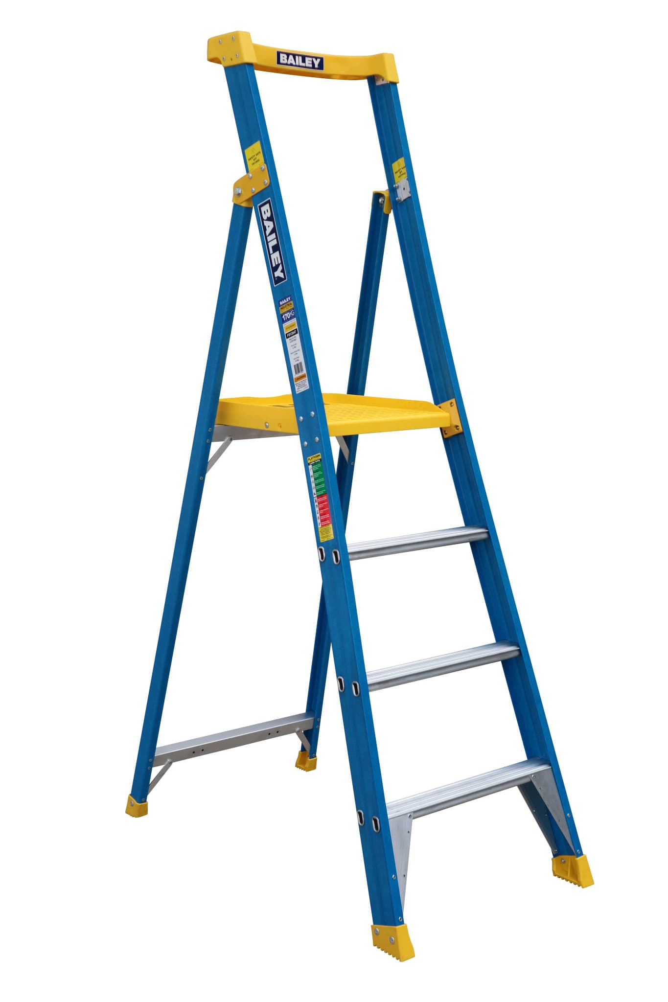 Bailey Ladders Pro Fibreglass PFS4 170kg Industrial Punchlock - 1.2m