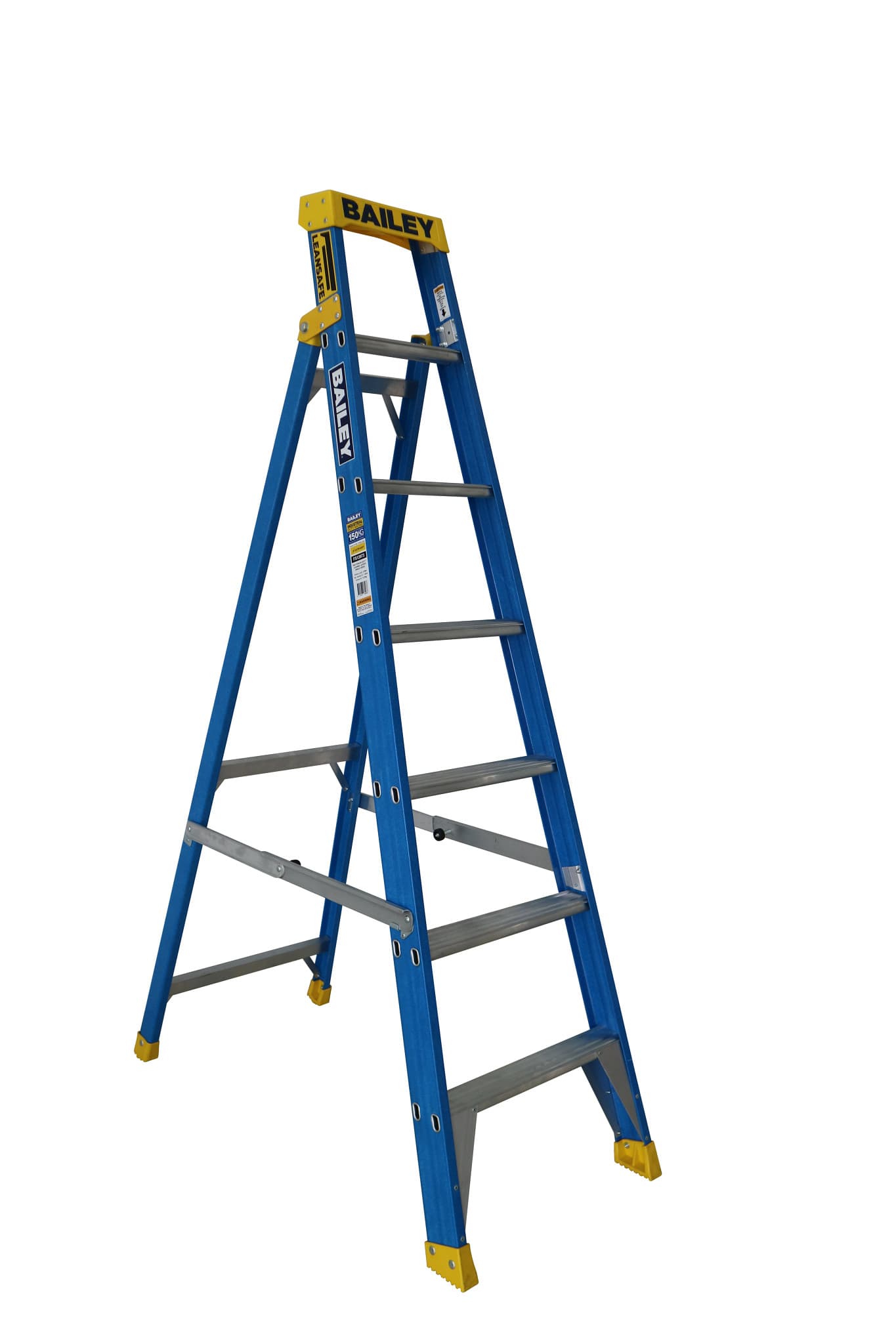 Bailey Ladders Pro Fibreglass Leansafe 7 150kg Industrial Punchlock - 2.1m