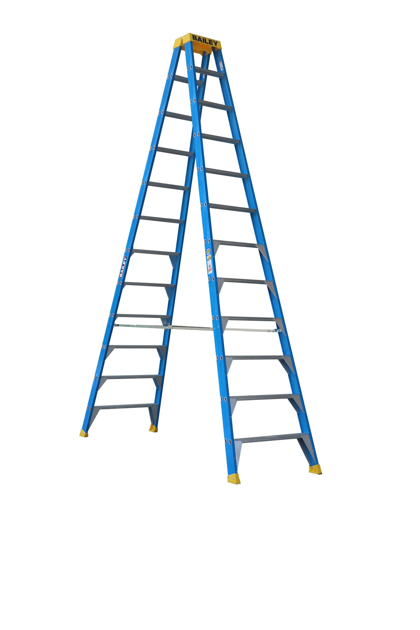 Bailey Ladders Pro Fibreglass Double Sided 12 150kg Industrial Punchlock - 3.6m