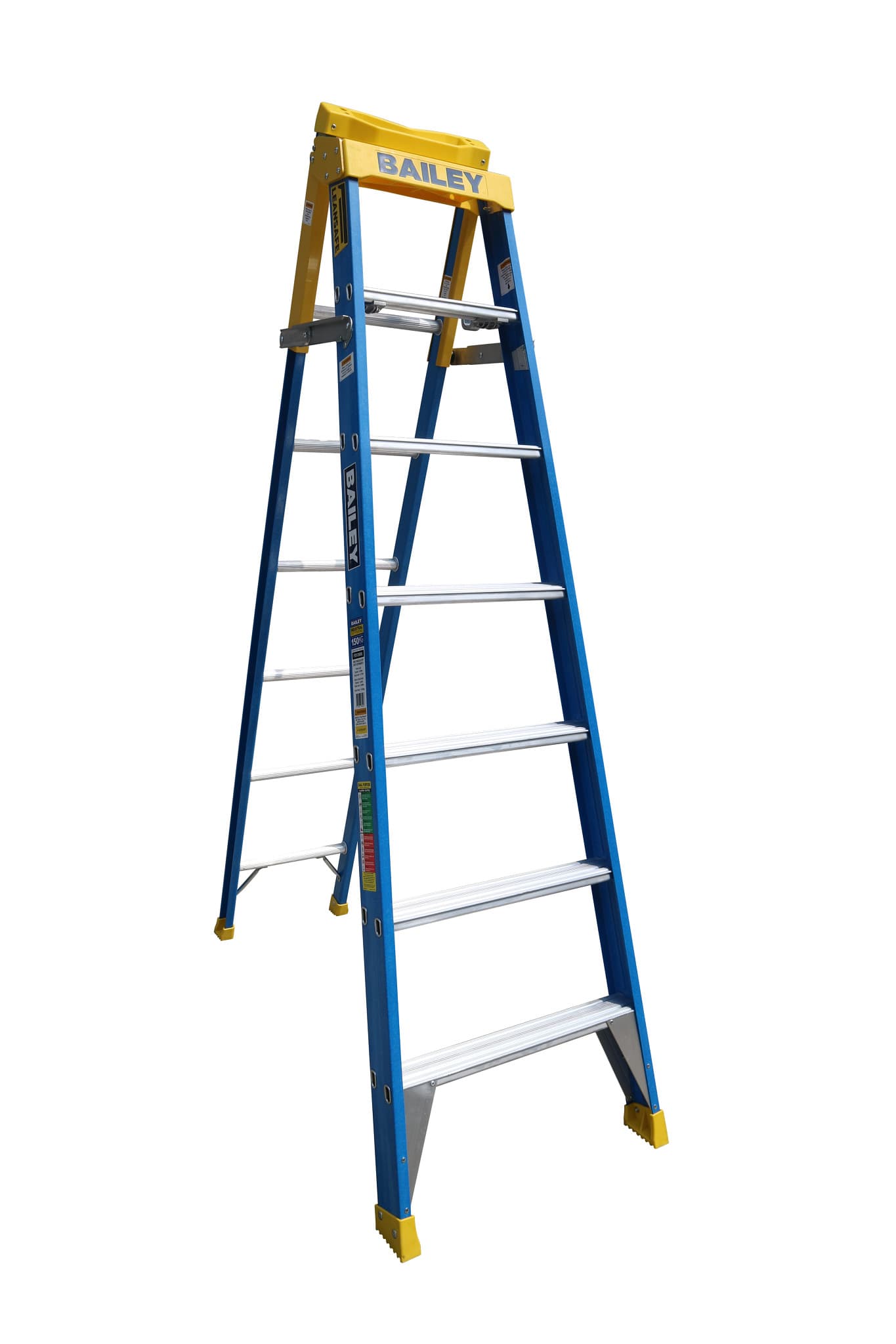 Bailey Ladders Pro Fibreglass Step Extension 7 150kg Industrial Punchlock (2.1m/3.8m)