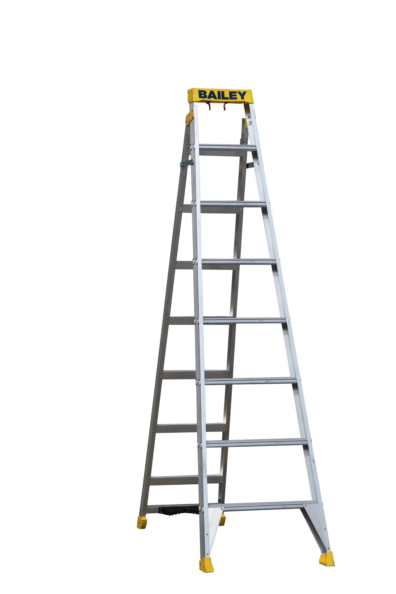 Bailey Ladders Pro Aluminium Dual Purpose 8 150kg Industrial Punchlock - 2.4m/4.4m