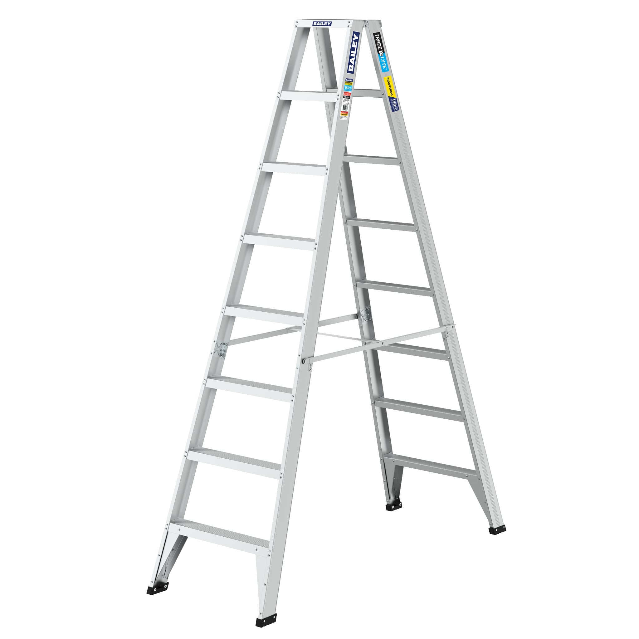 Bailey Ladders Trade Lyte 150kg Aluminium Double Sided 8 2.4m