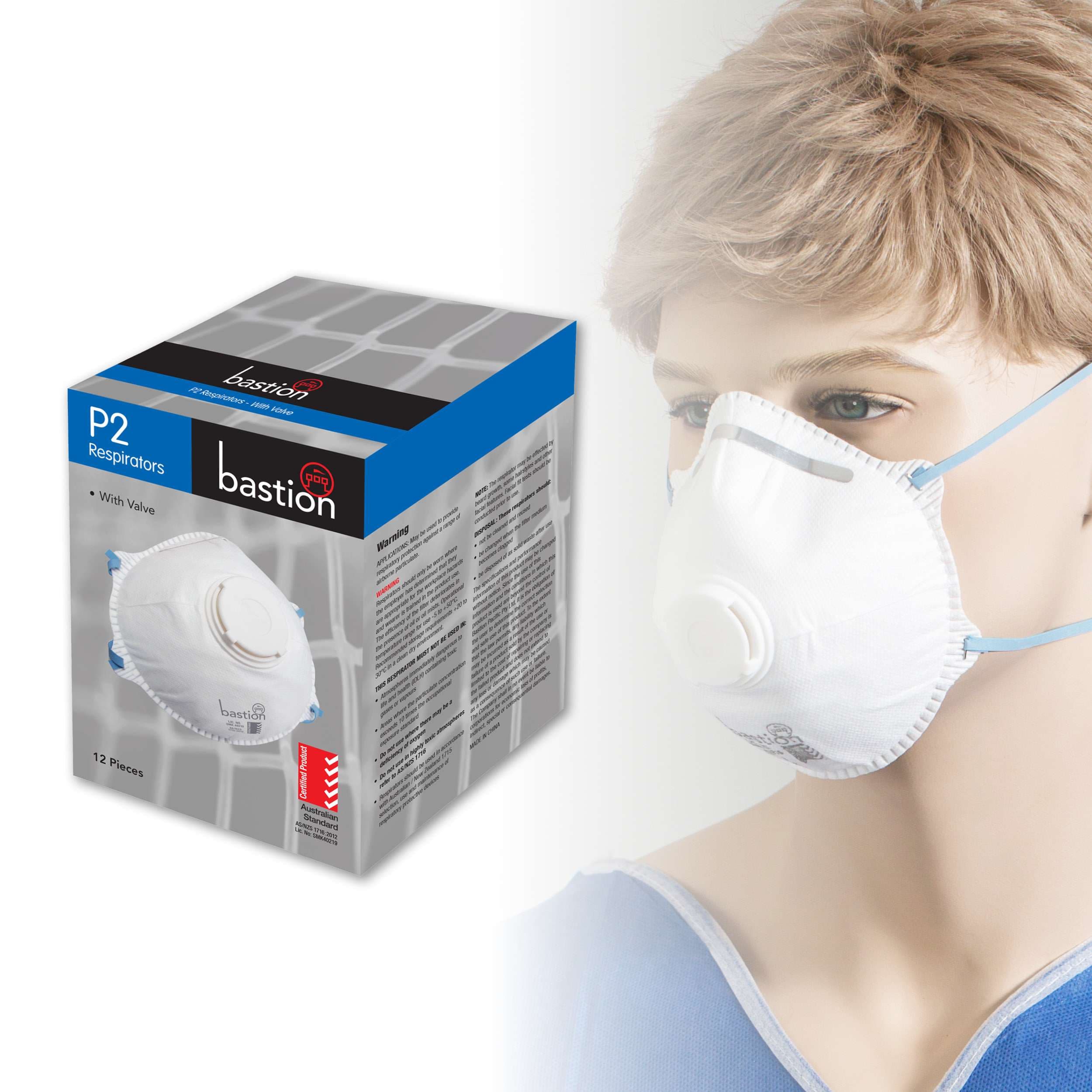 Bastion P2 Respirator, With Valve_0