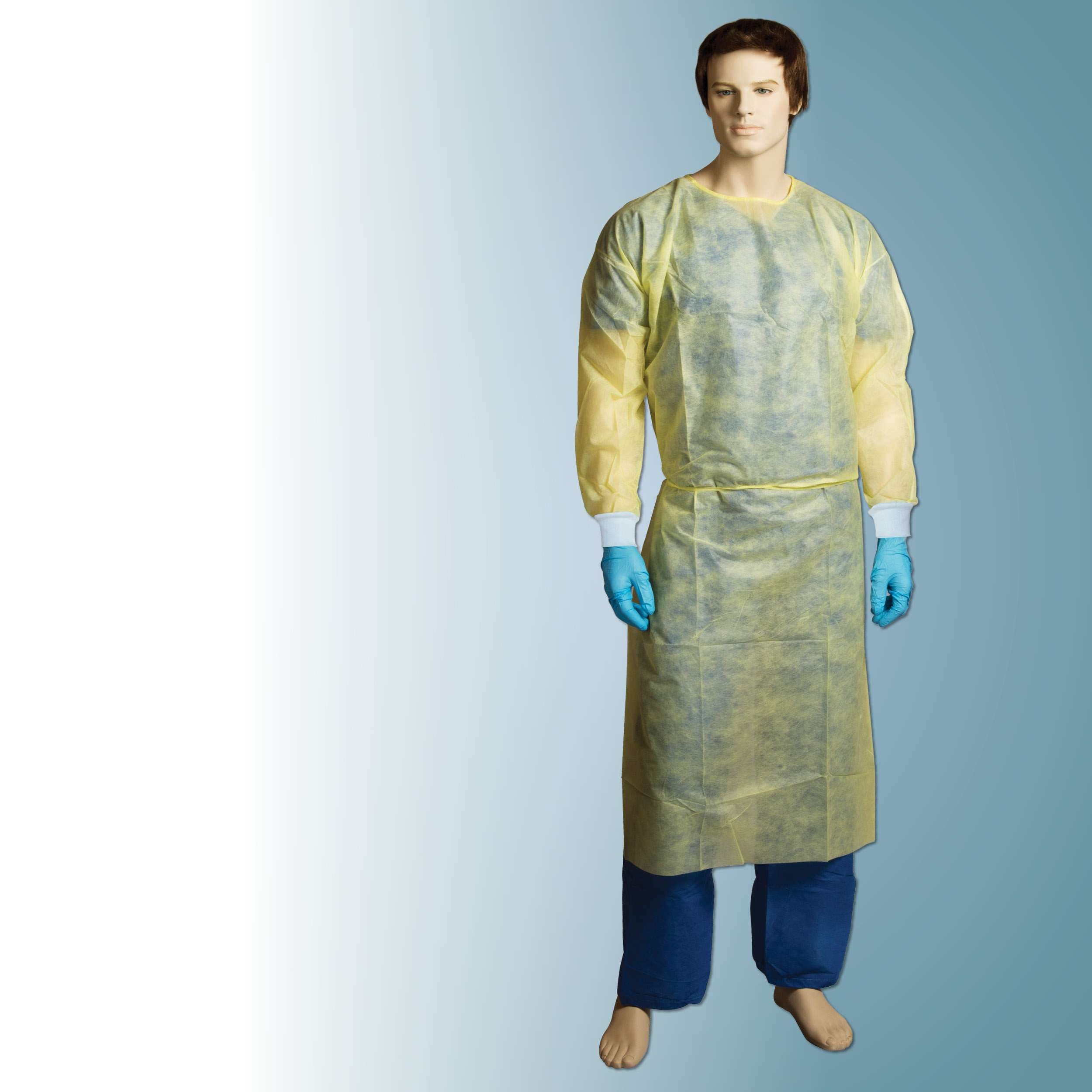 Bastion Polypropylene Isolation Gown - Yellow_0