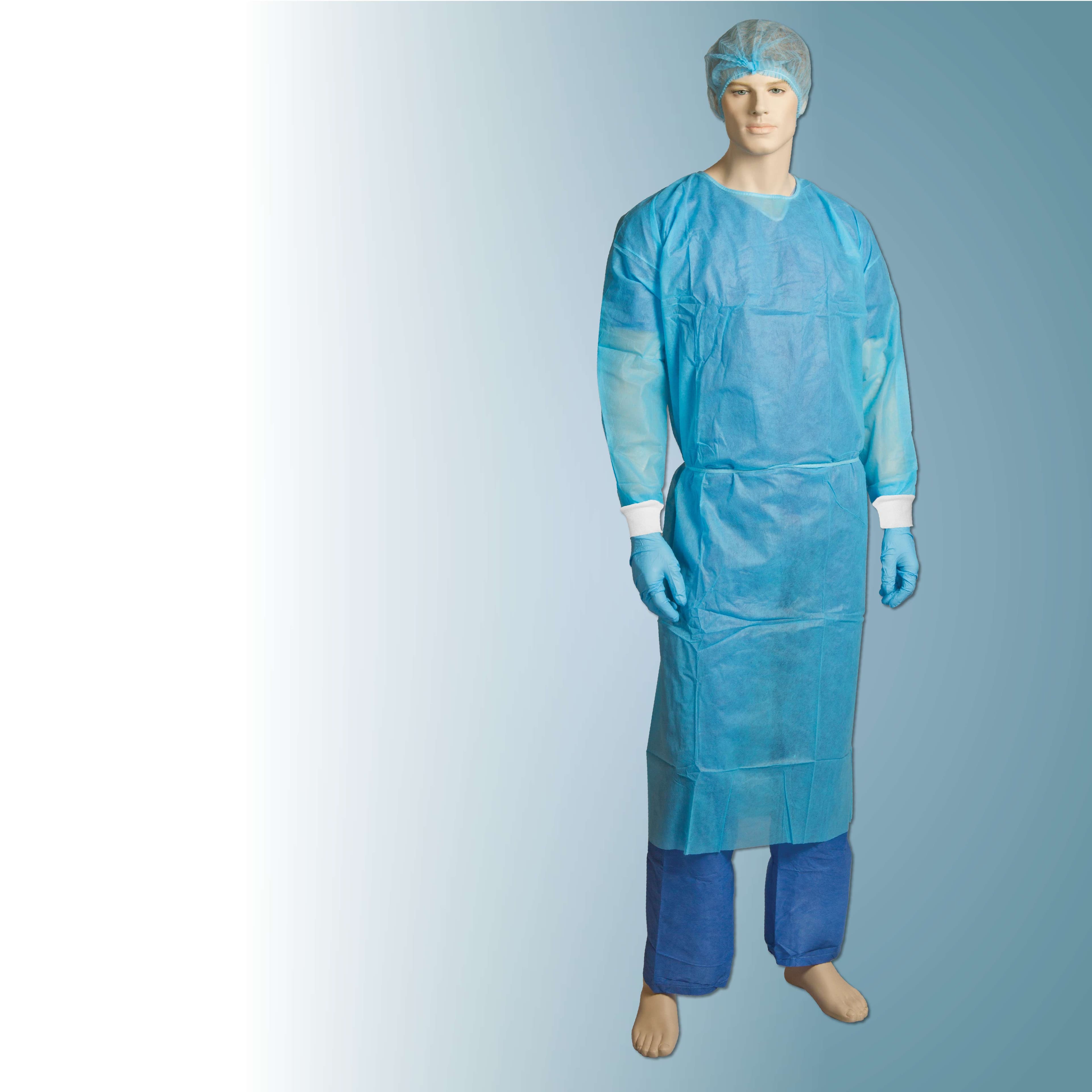 Bastion Pp/Pe Fluid Resistant Clinical Gown - Blue_0