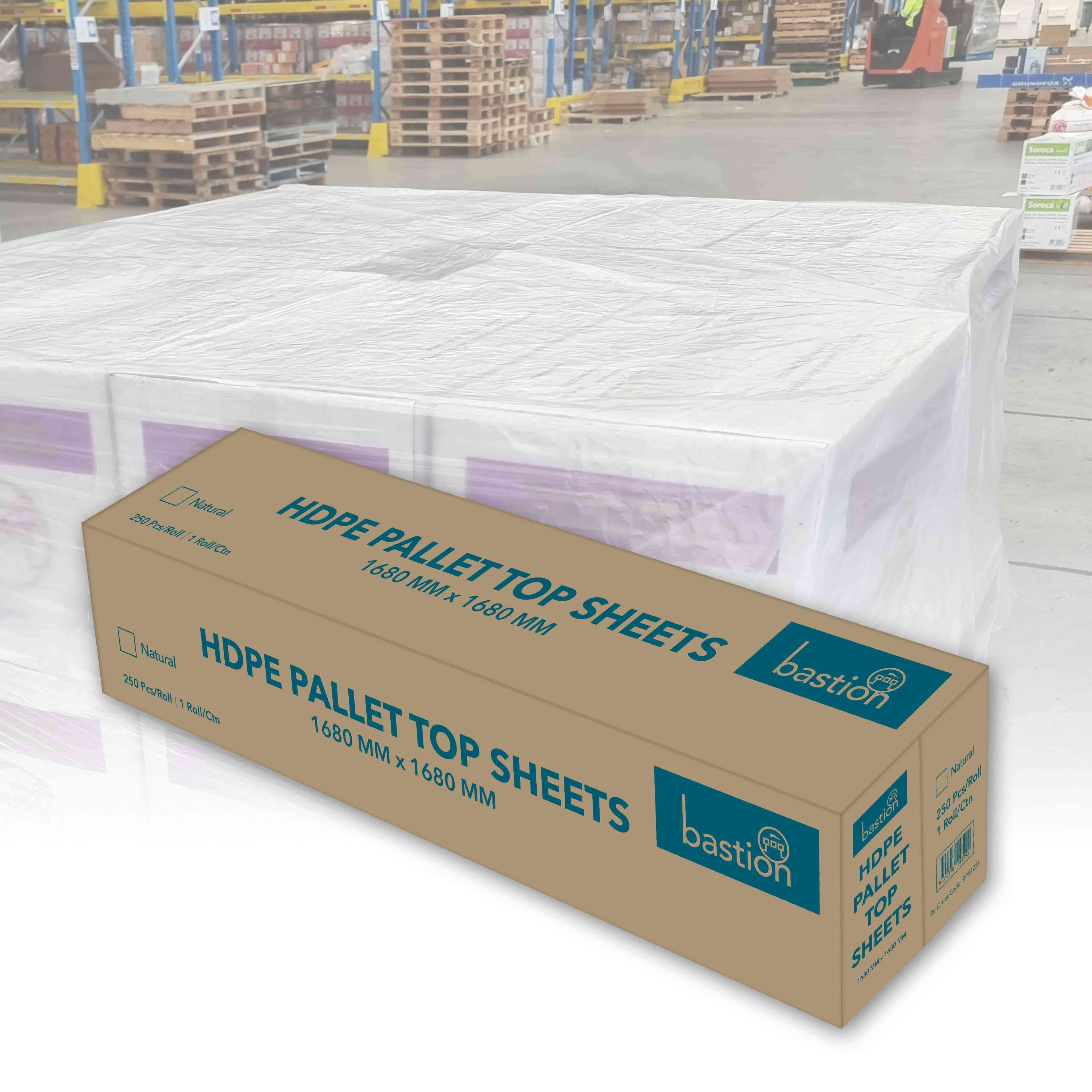 Bastion Pallet Top Sheets, 250 Pieces, Clear_0