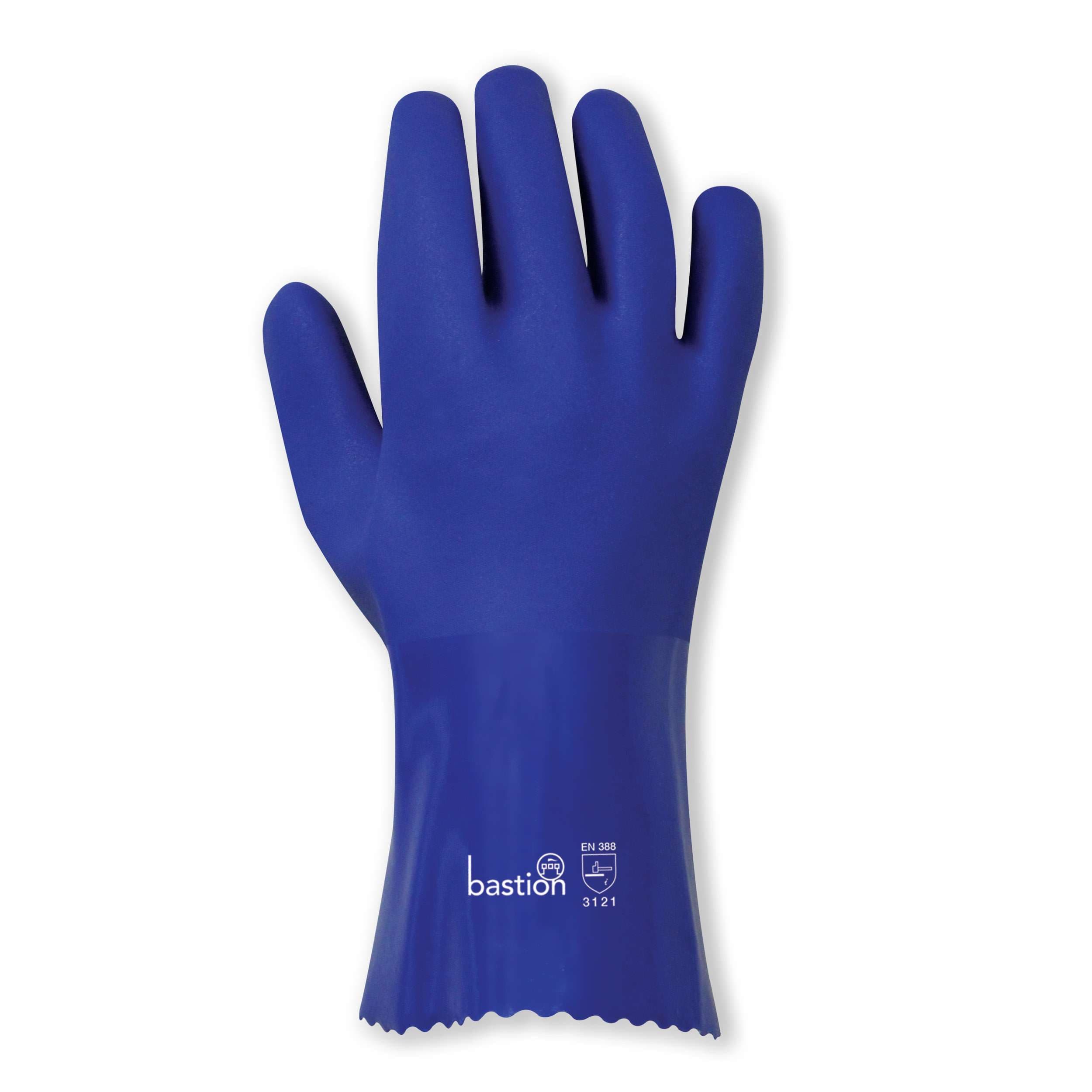 Bastion Pvc  300Mm  -  Blue -  Double Dipped Gloves_0