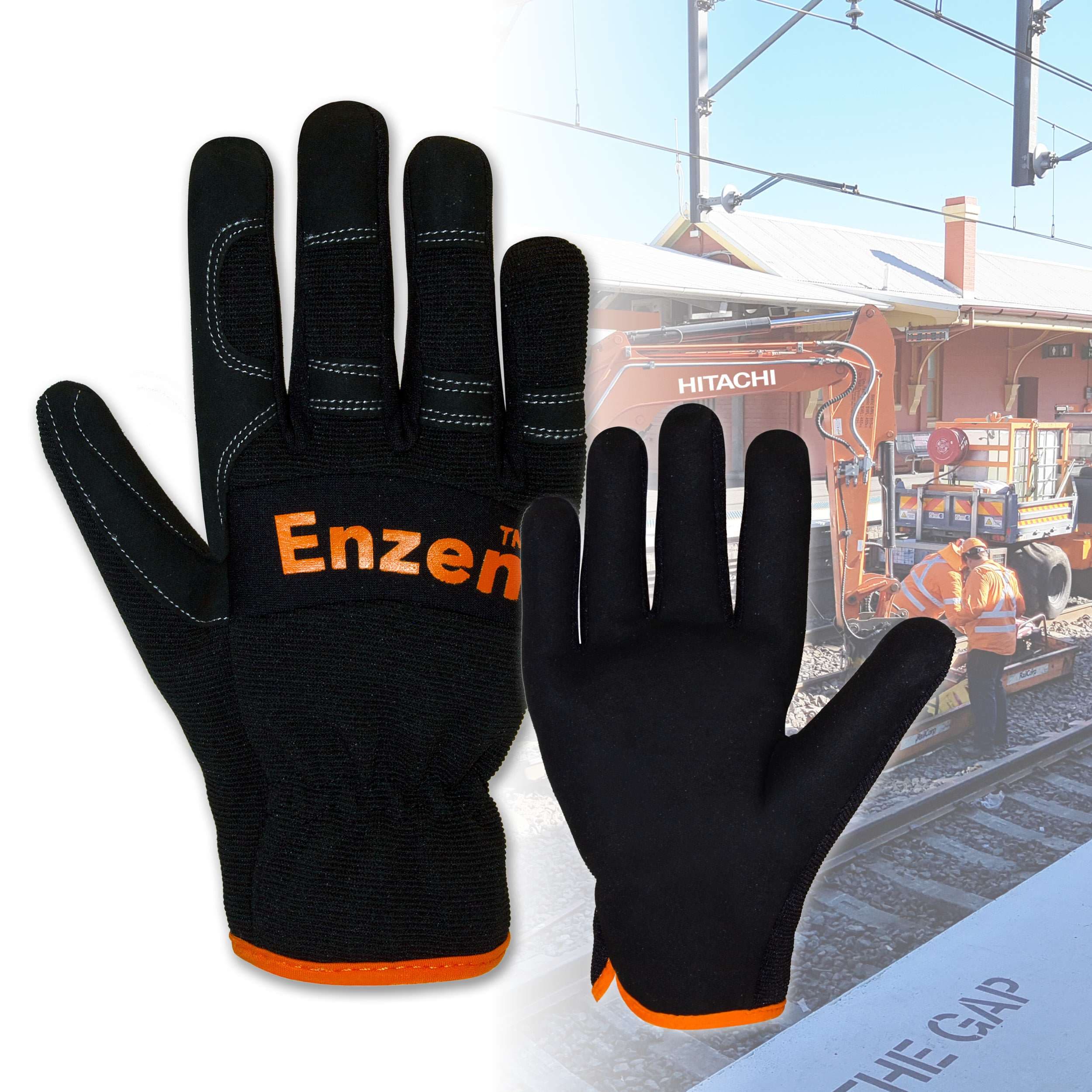 Bastion Enzen Synthetic Leather Riggers Gloves_0