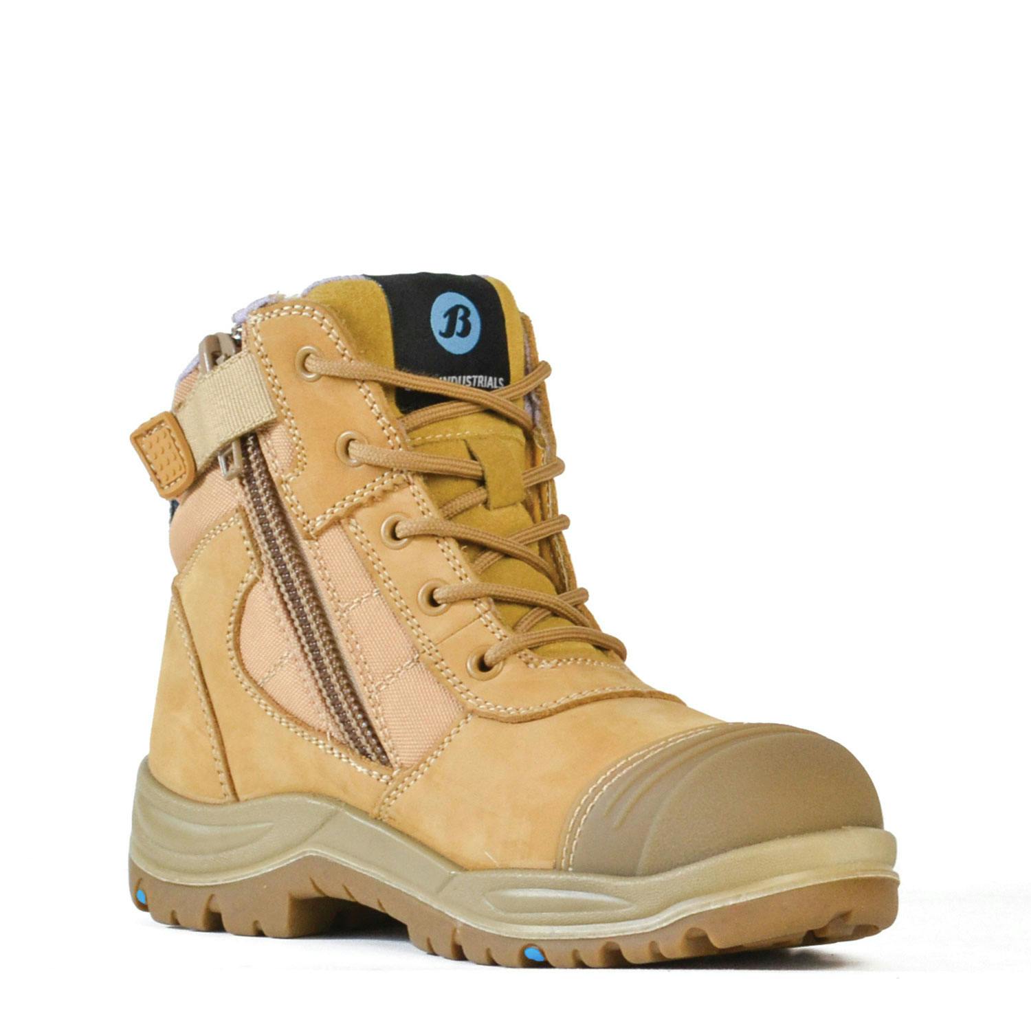 Bata Industrials Dakota - Ladies Wheat Zip Sided Safety Boots 
