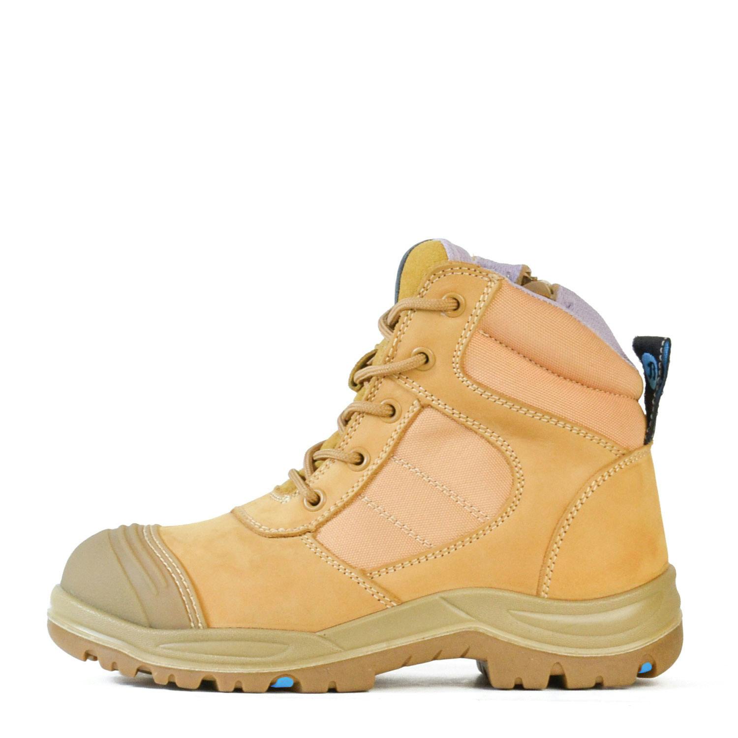 Bata Industrials Dakota - Ladies Wheat Zip Sided Safety Boots _3