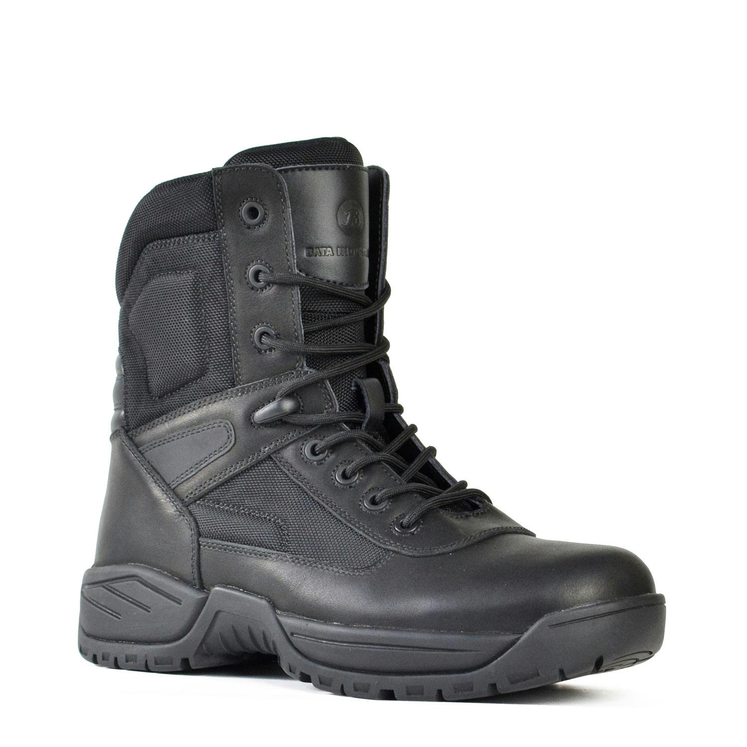 Bata Industrials Sentinel - Emergency Services Zip Sided Lace-Up Response Boot Black