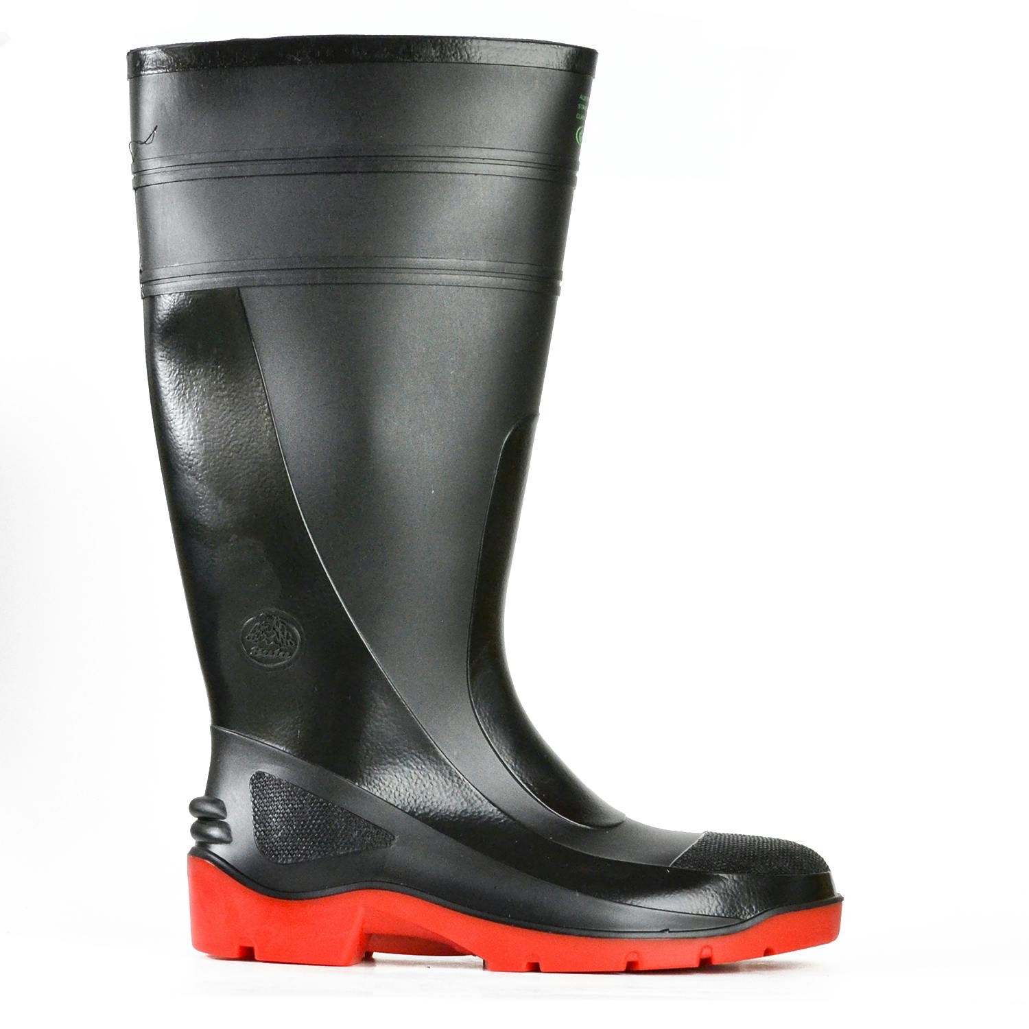 Bata Industrials Utility-ST - Black / Red PVC 400Mm Safety Toe Boot (PVC Utility)_1