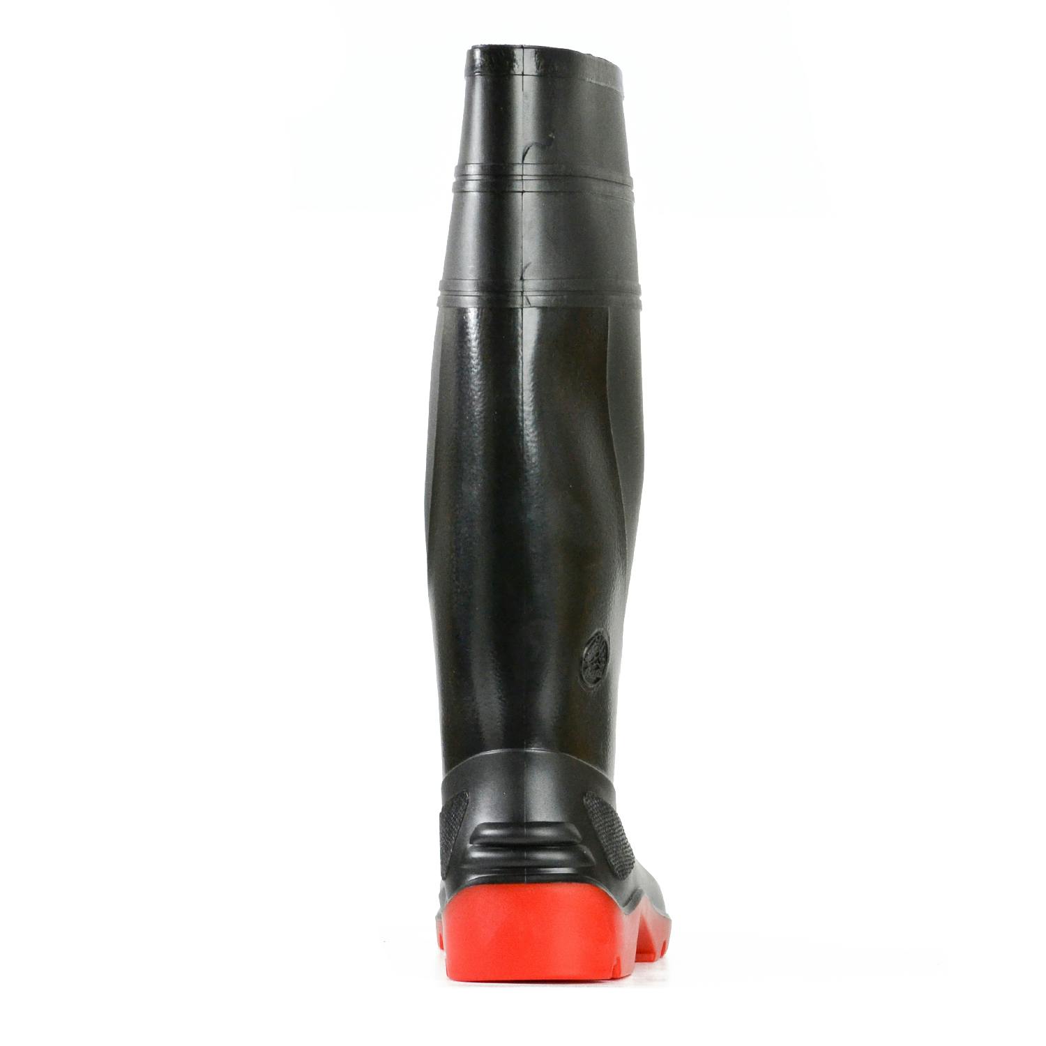 Bata Industrials Utility-ST - Black / Red PVC 400Mm Safety Toe Boot (PVC Utility)_4