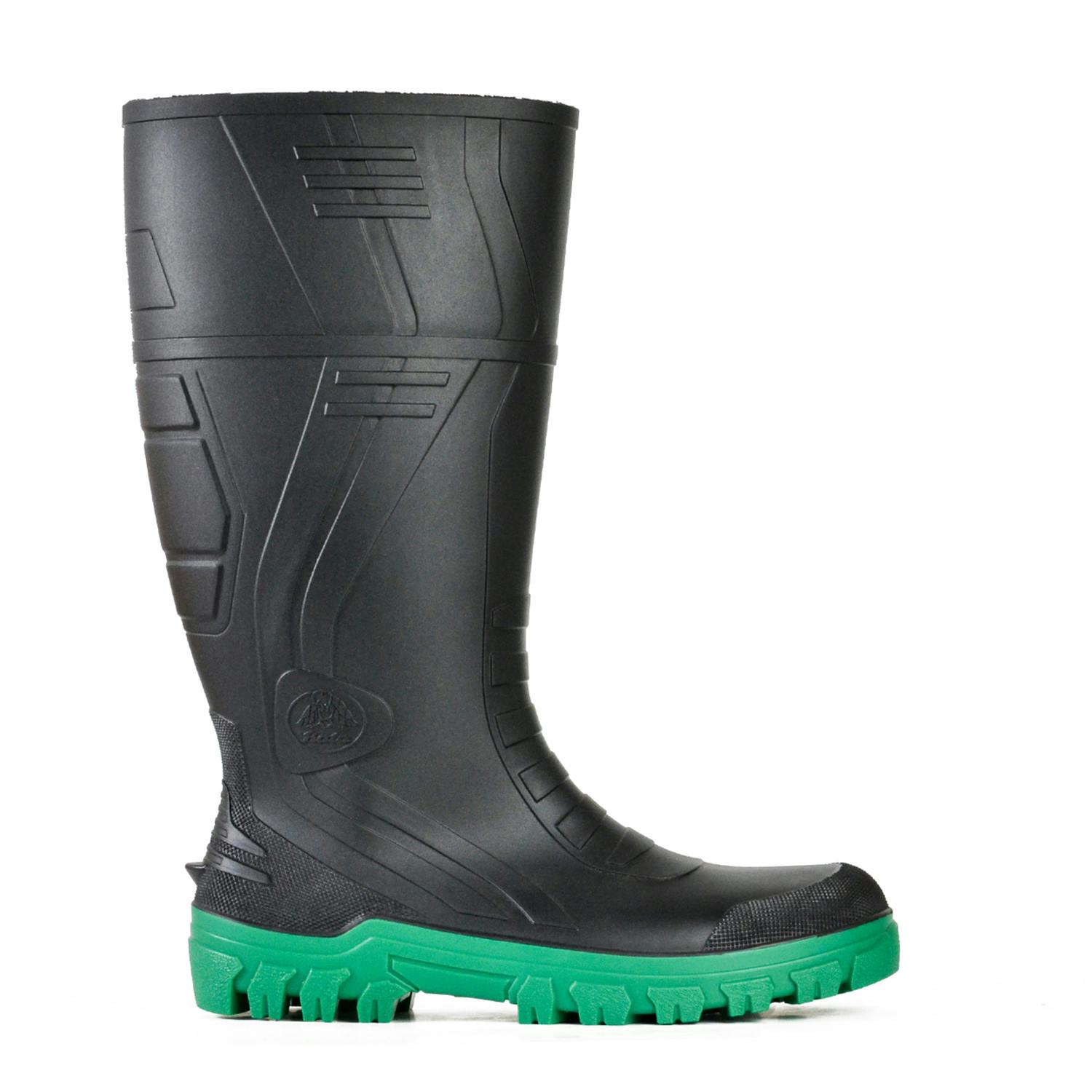 Bata Industrials Jobmaster 3-400-NS - Black / Green PVC 400Mm Non Safety Boot (PVC Jobmaster 3)_1