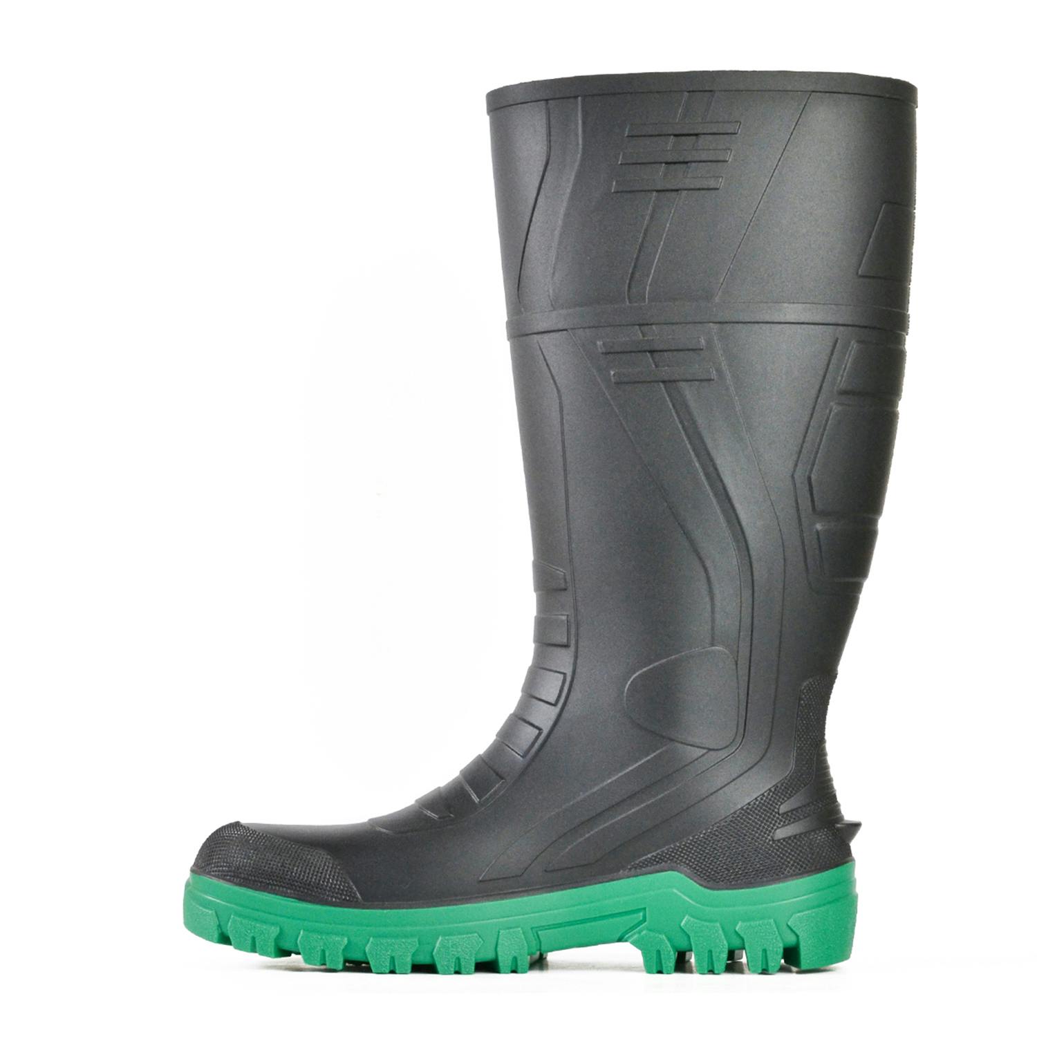 Bata Industrials Jobmaster 3-400-NS - Black / Green PVC 400Mm Non Safety Boot (PVC Jobmaster 3)_3