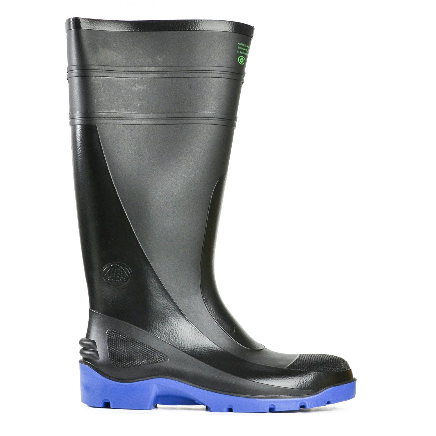 Bata Industrials Utility-ST - Black / Blue PVC 400Mm Safety Toe & Midsole Boot (PVC Utility)_1